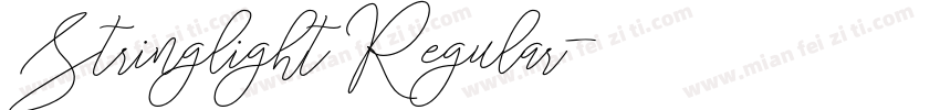 Stringlight Regular字体转换